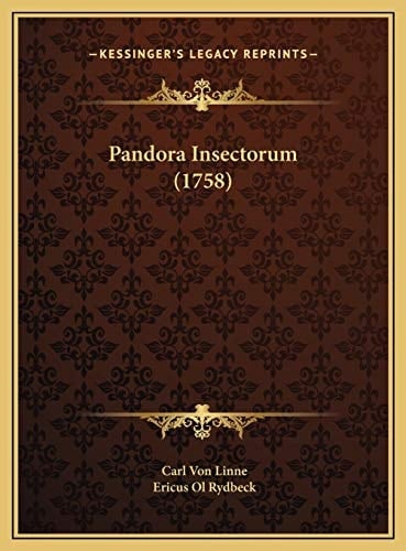 Pandora Insectorum (1758) (Latin Edition)