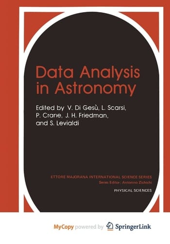Data Analysis in Astronomy