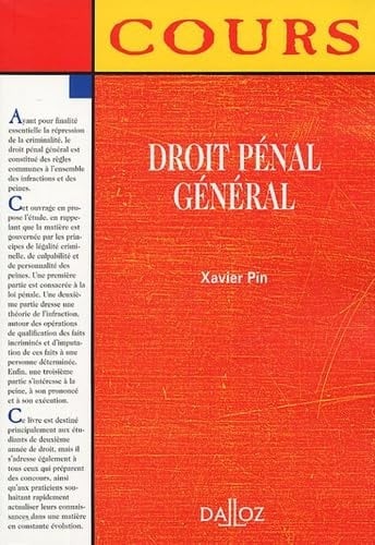 Droit pénal général