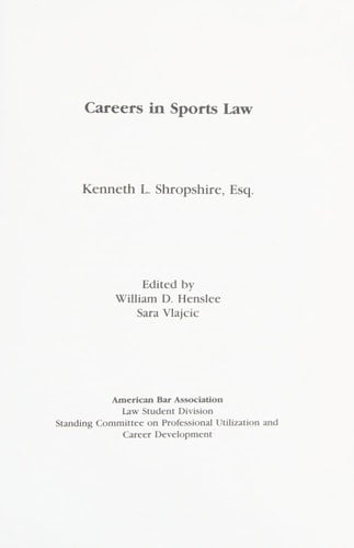 Careers in Sports Law