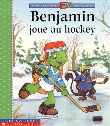 Benjamin joue au hockey