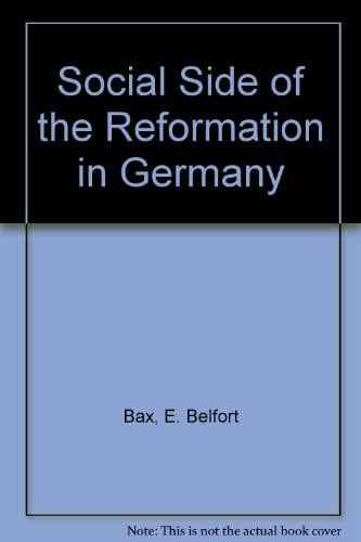 Social Side of the Reformation in Germany