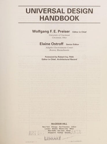 Universal Design Handbook