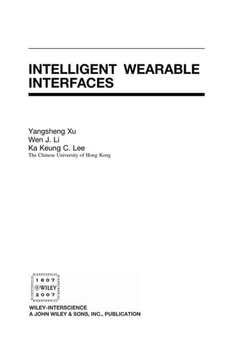 Intelligent Wearable Interfaces