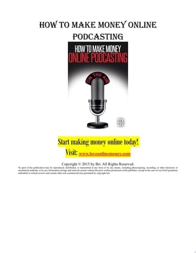 How to Make Money Online Podcasting