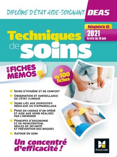 Techniques de soins en fiches mémos - DEAS 4e ed._Nouveau référentiel 2021