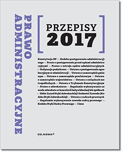 Prawo administracyjne przepisy 2017
