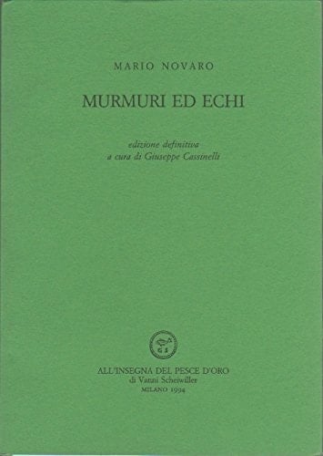 Murmuri ed echi (Acquario) (Italian Edition)