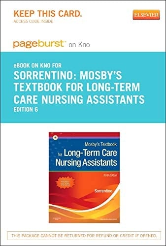 Mosby's Textbook for Long-Term Care Nursing Assistants - Elsevier eBook on Intel Education Study (Retail Access Card)