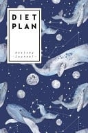 Diet Plan Healthy Journal and Fitness Notebook (Galaxy Blue Whale Journal) Size 6x9 Inches