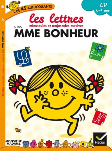 Les lettres minuscules et majuscules cursives avec Mme Bonheur CP 6-7 ans