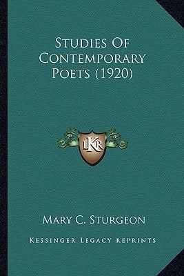 Studies Of Contemporary Poets (1920)