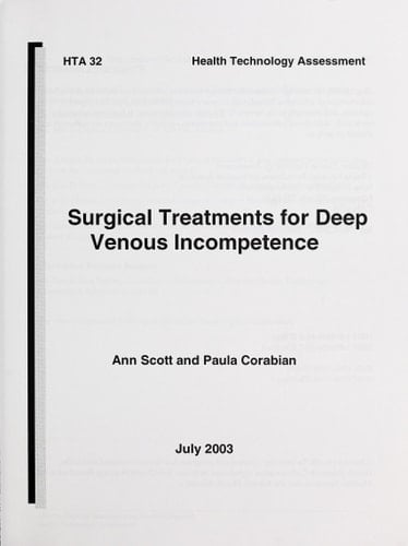 Surgical Treatments for Deep Venous Incompetence