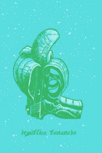 República bananera: Bloc cuadriiculado ,120 páginas, 6 x 9, acabado mate, tapa blanda (Spanish Edition)