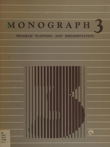 Prevention in the drug field monograph