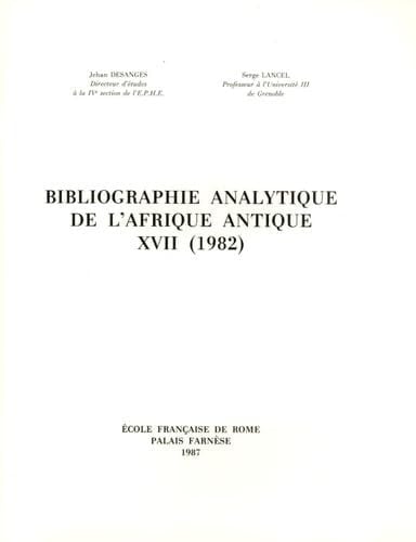Bibliographie analytique de l'Afrique antique. 16. 1981 (1986)
