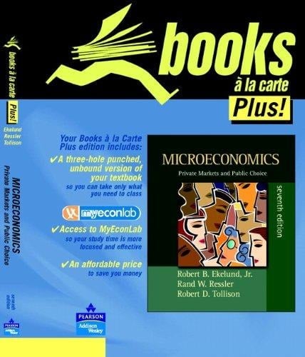 Microeconomics Private Markets and Public Choice