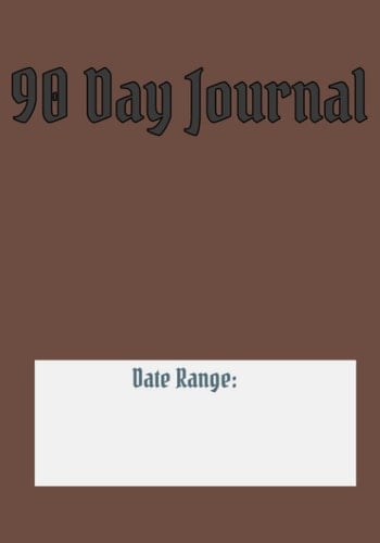 90 Day Journal: 90 Day Journal, Brown minimalist style