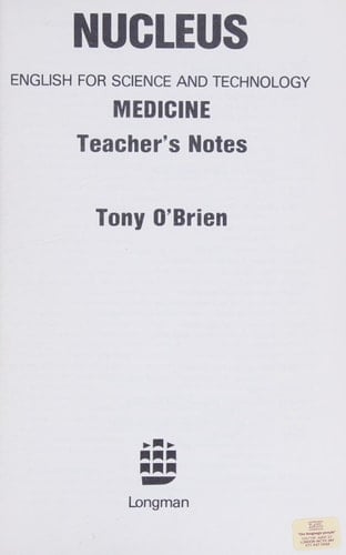 Medicine Teacher's Notes