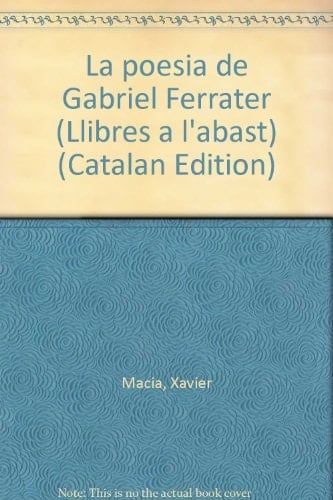 La poesia de Gabriel Ferrater