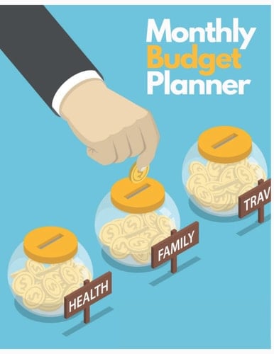 Monthly Budget Planner: Expense Finance Budget By A Year Monthly Weekly & Daily Bill Budgeting Planner And Organizer Tracker Workbook Journal | Blue... Business Money Notebook Planning Worksheets)
