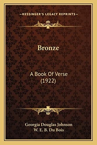 Bronze: A Book Of Verse (1922)