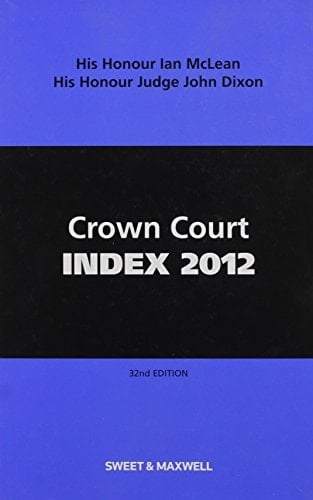 Crown Court Index 2012