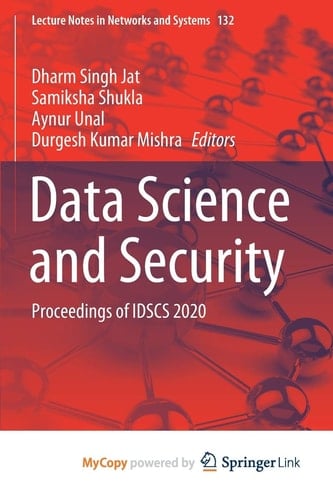 Data Science and Security Proceedings of IDSCS 2020