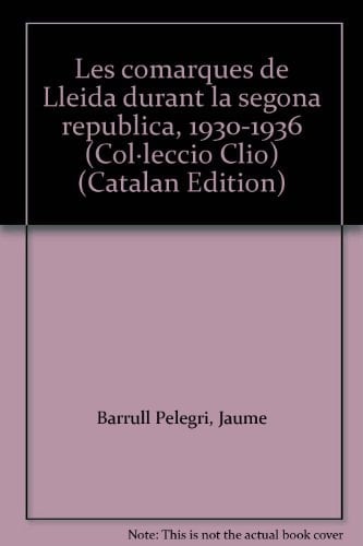 Les comarques de Lleida durant la segona república, 1930-1936
