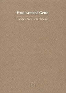 Textes très peu choisis Ecrits de 1964 à 1988
