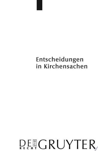 Entscheidungen in Kirchensachen seit 1946 1.1.-31.12.2005