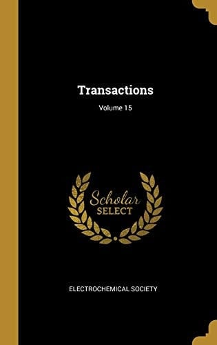 Transactions; Volume 15