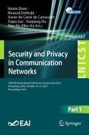 Security and Privacy in Communication Networks 19th EAI International Conference, SecureComm 2023, Hong Kong, China, October 19-21, 2023, Proceedings, Part I