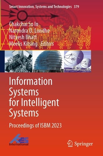 Information Systems for Intelligent Systems Proceedings of ISBM 2023