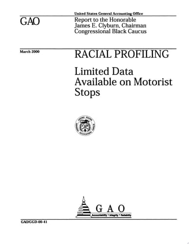 Racial Profiling Limited Data Available on Motorist Stops