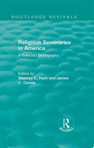 Religious Seminaries in America (1989)