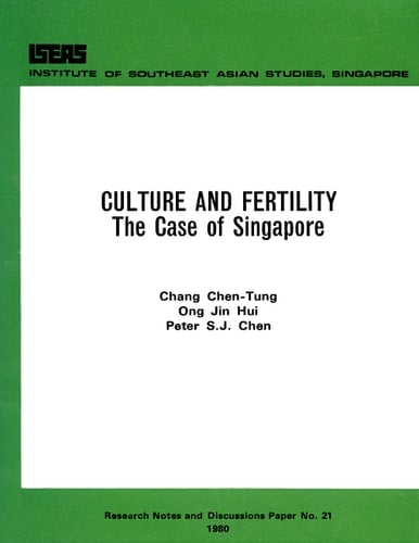 Culture and Fertility The Case of Singapore