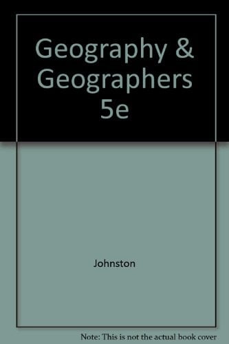 Geography and Geographers Anglo-American Human Geography Since 1945