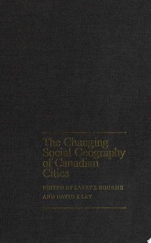 Changing Social Geography of Canadian Cities