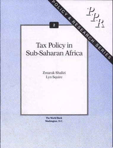 Tax Policy in Sub-Saharan Africa