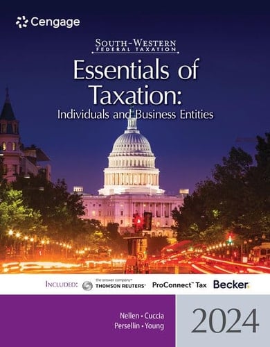 South-Western Federal Taxation 2024 Essentials of Taxation: Individuals and Business Entities