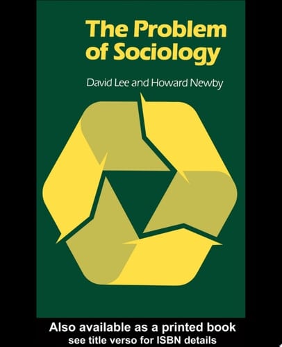 The Problem of Sociology