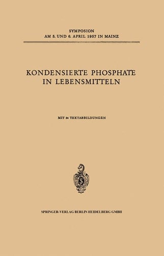 Kondensierte Phosphate in Lebensmitteln