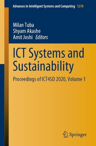 ICT Systems and Sustainability Proceedings of ICT4SD 2020, Volume 1