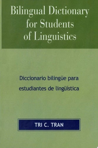 Bilingual Dictionary for Students of Linguistics