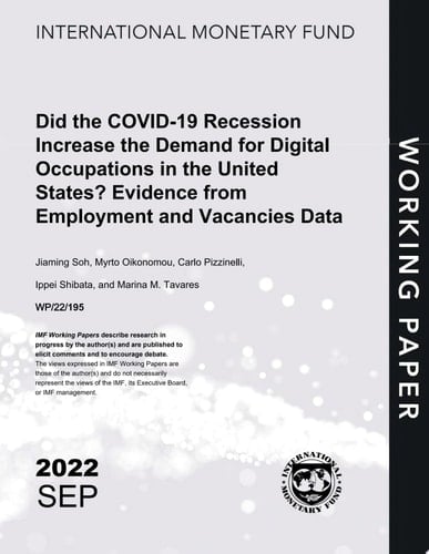 Did the COVID-19 Recession Increase the Demand for Digital Occupations in the United States? Evidence from Employment and Vacancies Data