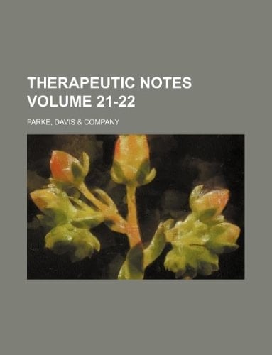 Therapeutic notes Volume 21-22
