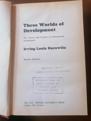 Three Worlds of Development: The Theory and Practice of International Stratification