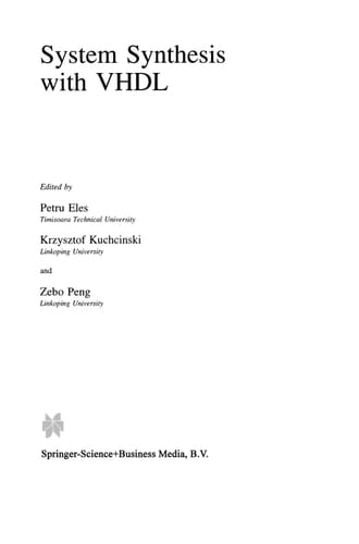 System Synthesis with VHDL