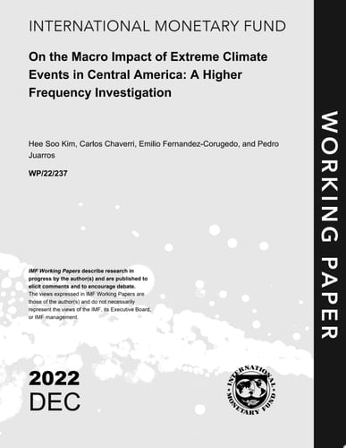 On the Macro Impact of Extreme Climate Events in Central America: A Higher Frequency Investigation